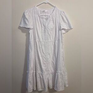 89th & Madison Crisp White Dress
